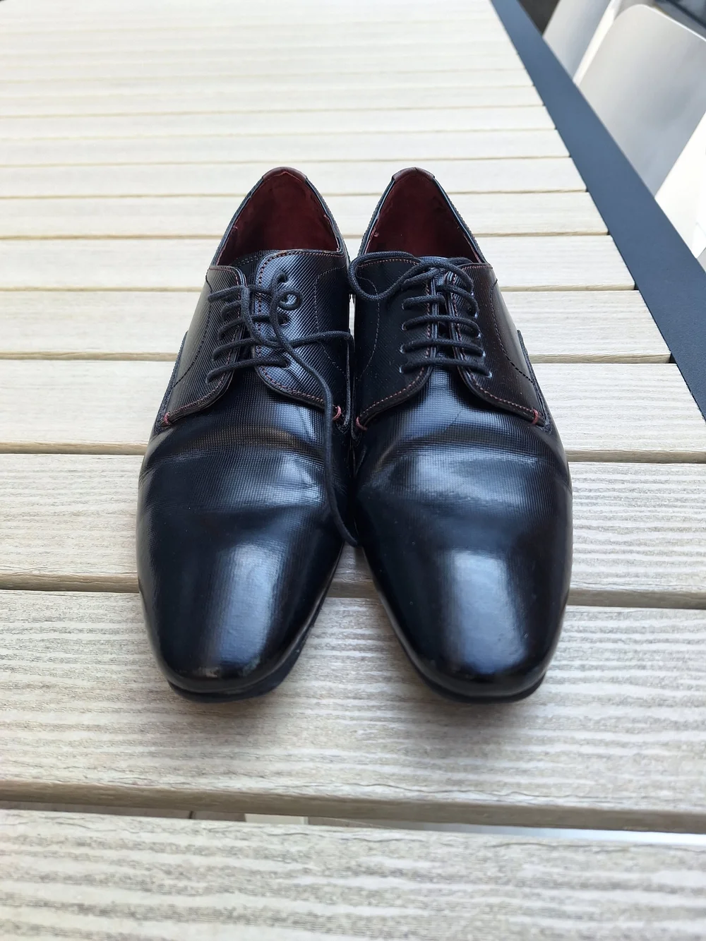 Ted Baker London Men's Black Leather Dress Oxford Shoes (Men's Size 7)